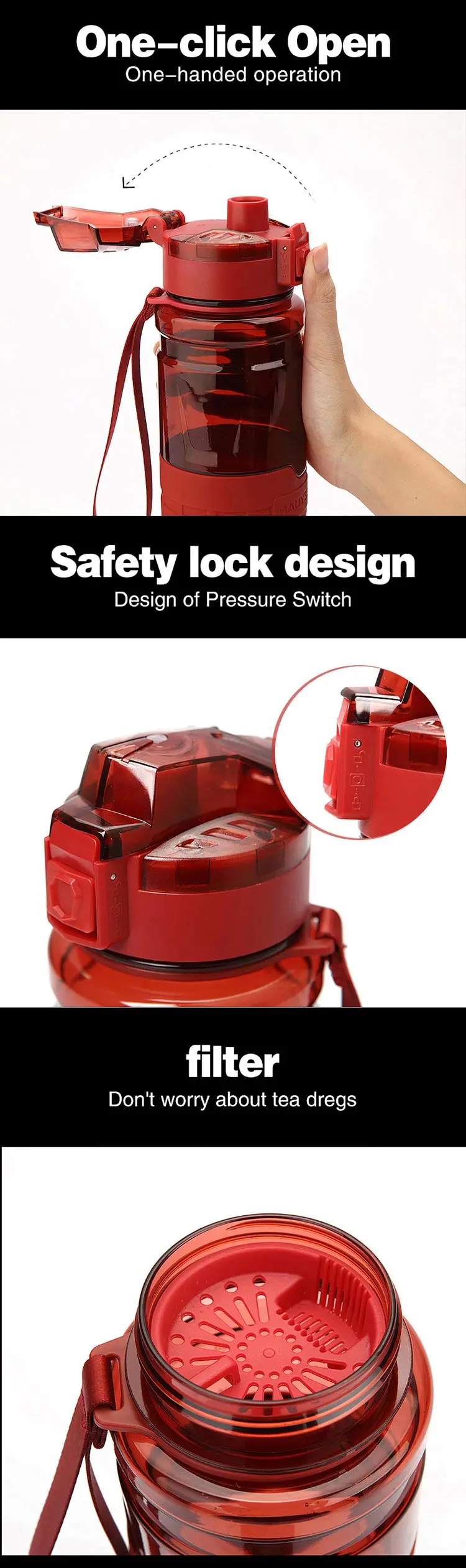 New products Factory direct sales kangzyuan bpa free outdoor sport water bottle/cup