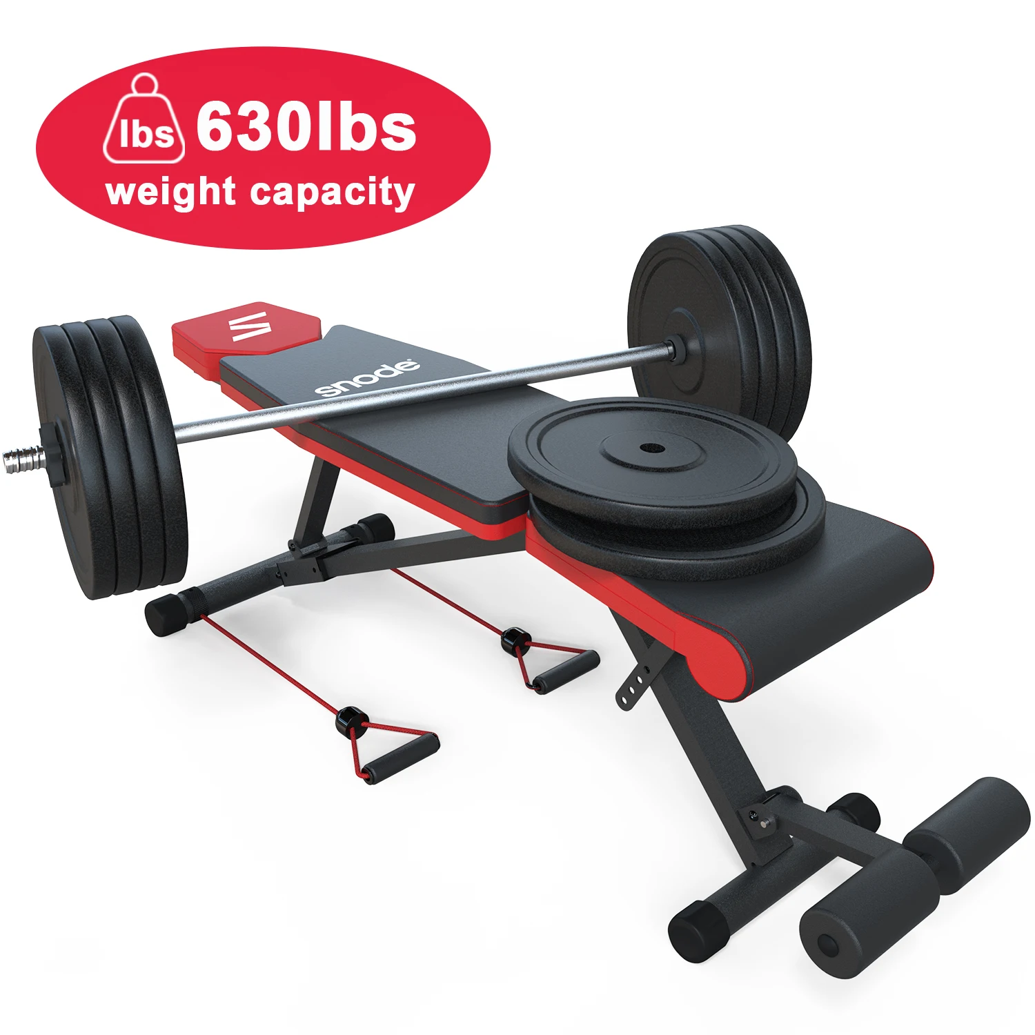 Snode Adjustable Bench Snode Adjustable Dumbbell Bench - Indoor Fitness Support