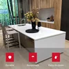 Commercial White bathroom quartz stone sink countertop