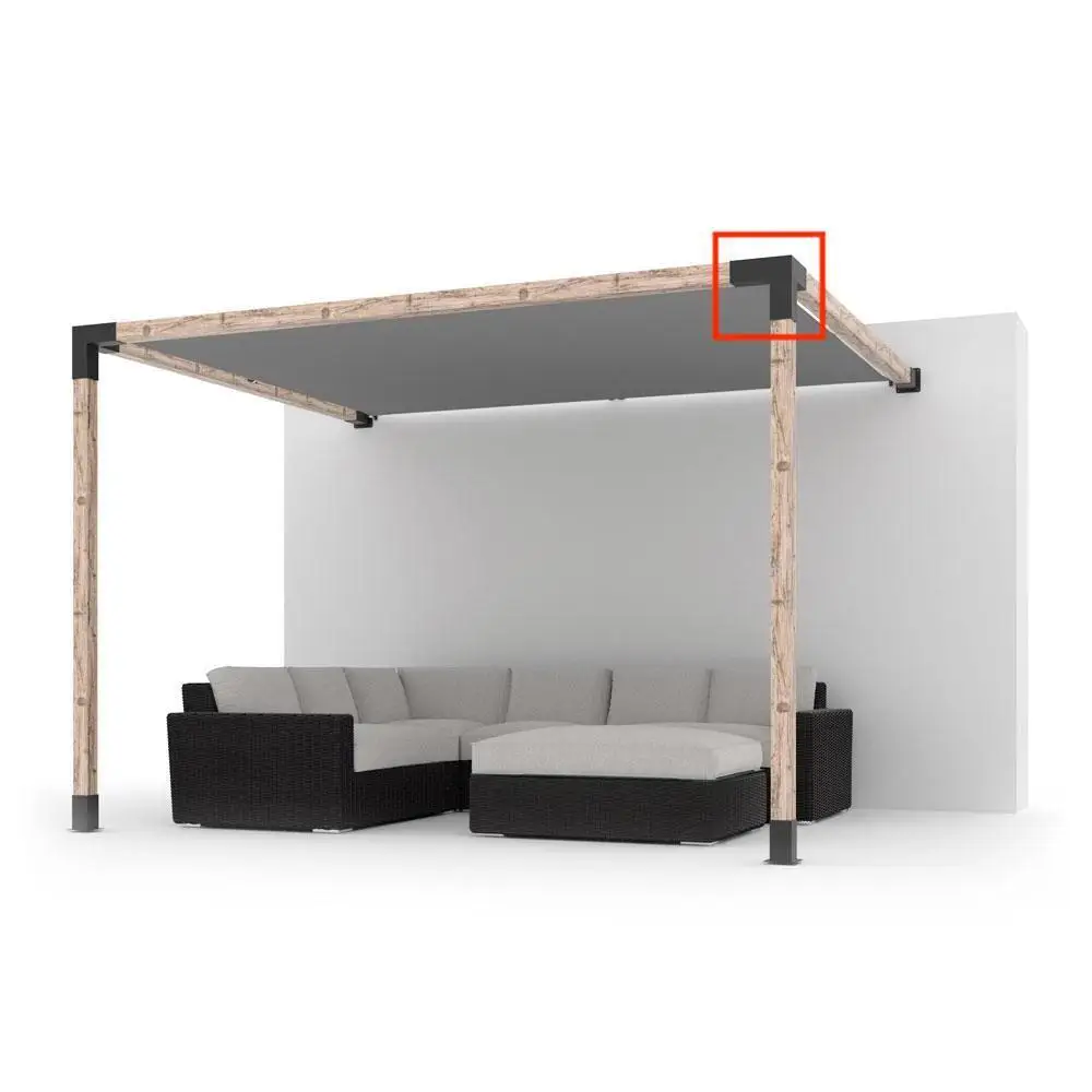 Aluminum New Awning Accessories Canopy Arbor Corner Brace Attached To