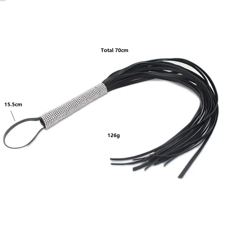 Látigo De Entrenamiento Para Caballos Y Perros - Plástico Reforzado Con Fibra, 67 Cm, Negro, Duradero