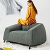 Beauty salon sofa design italian style fabric sofa