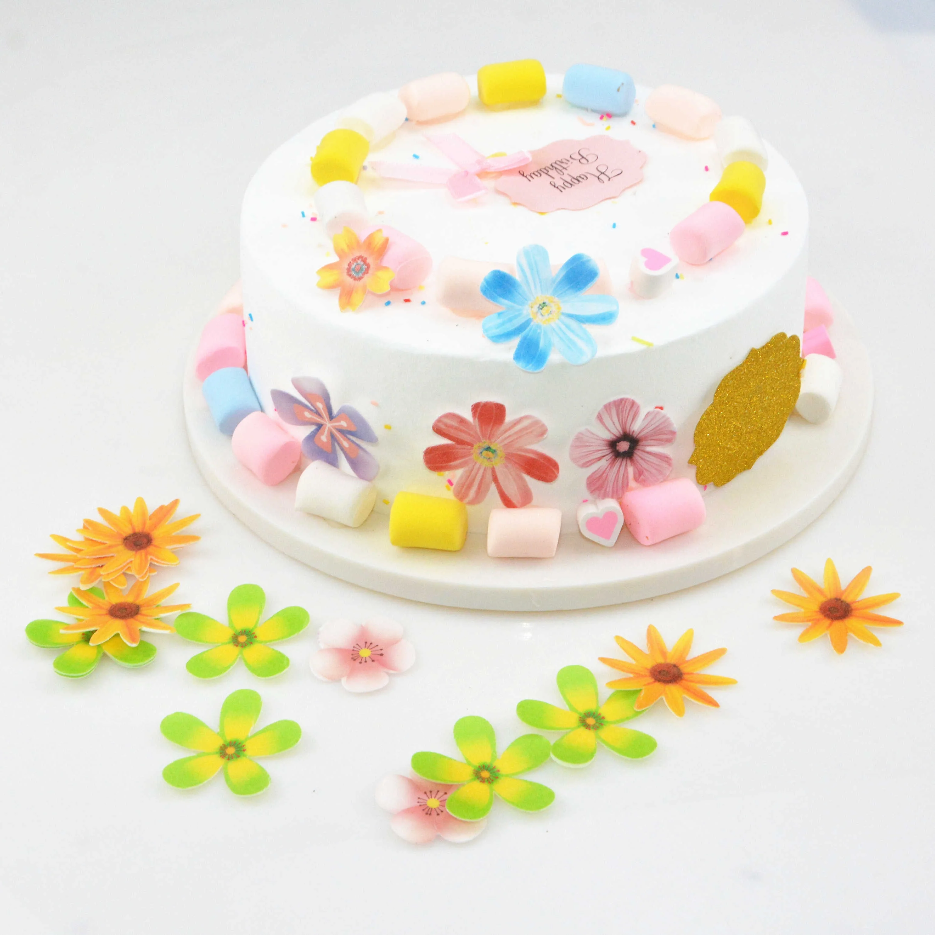 Edible Cake Decoration Rice Paper Sheets Butterfly Image Buy