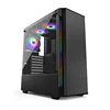 PC computer case Full Aluminum Alloy with shinny cutting edge ATX gamer case