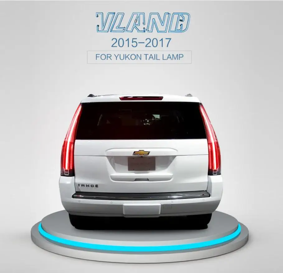 VLAND factory for car taillights for Tahoe 2015-2016 LED tail light plug and play for  Suburban tail lamp