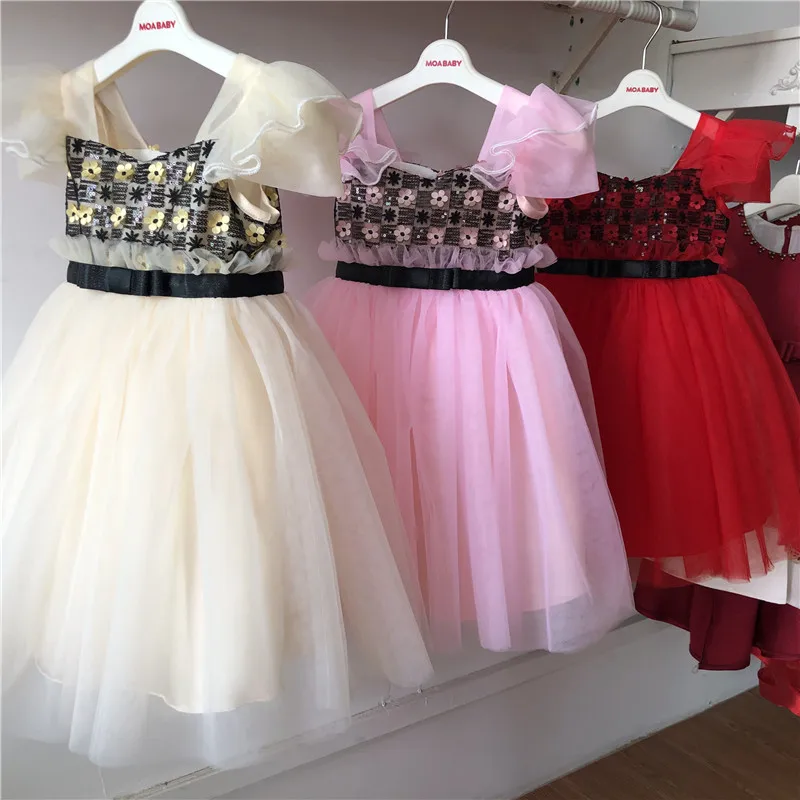 Wholesale Clothes Children Short Sleeves Boutique Dress Turkey Istanbul