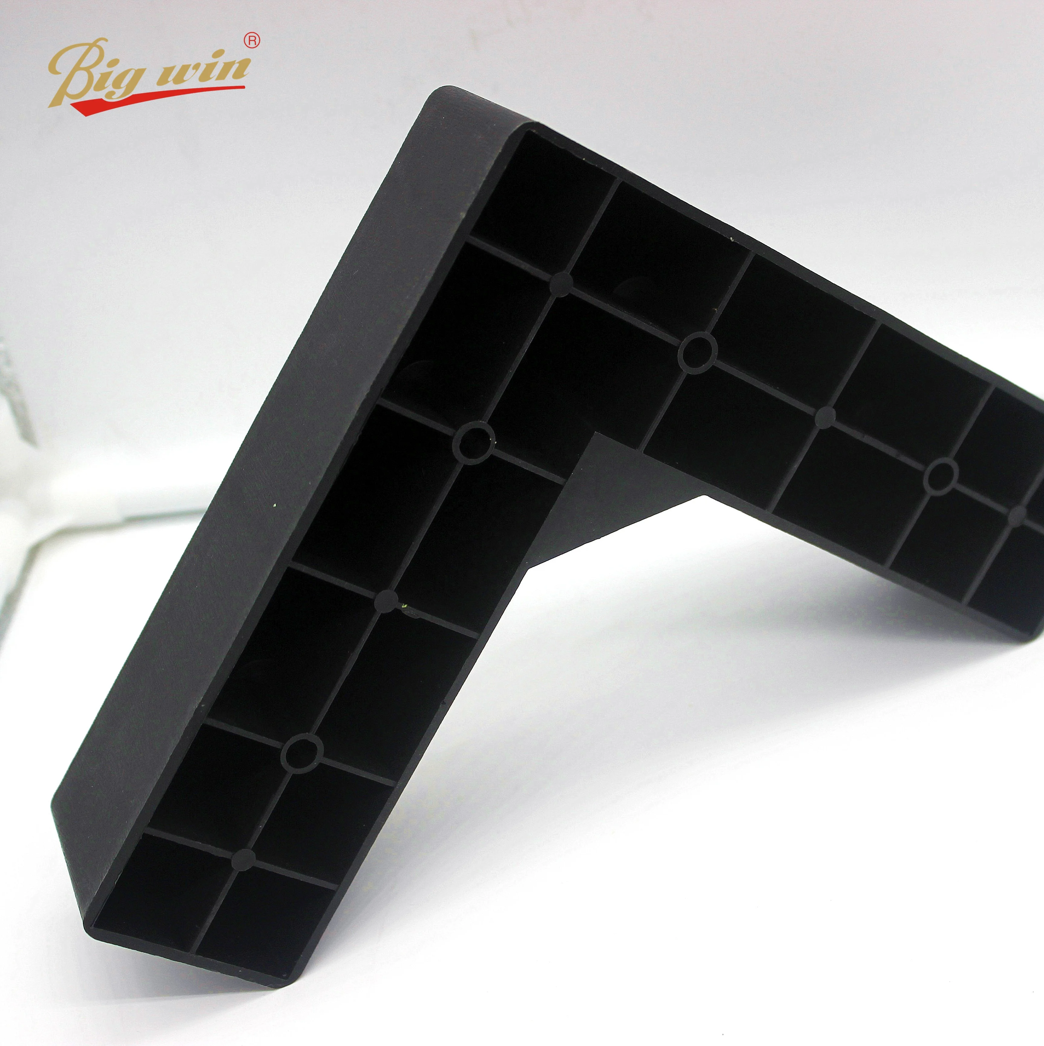 Popular L Type Black Square Plastic Strong Support Furniture
