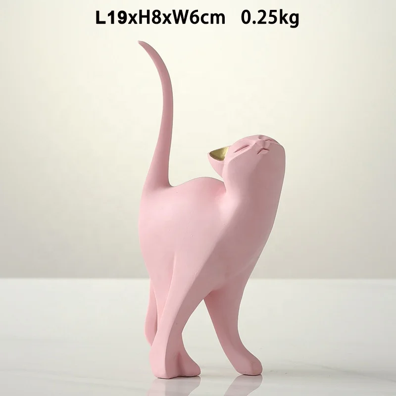 Enchanting Cat Nordic Style Home Decoration Wine Living Room Decoration Buy Resin