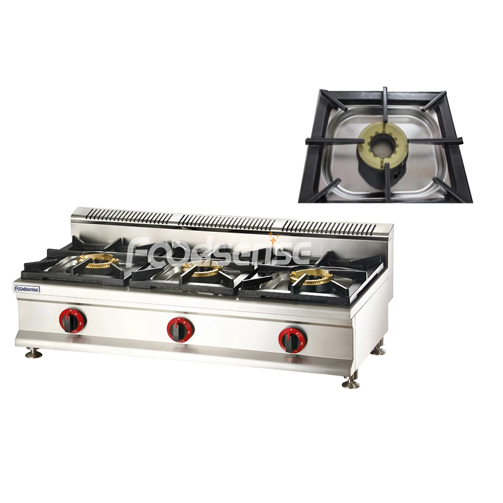 Commercial Western Cooking Equipment Table Top Gas Range Stove with Burner