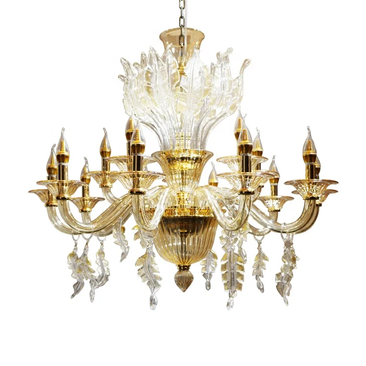 China custom amber gold hall living room hotel lobby luxury italian mid century chandelier light
