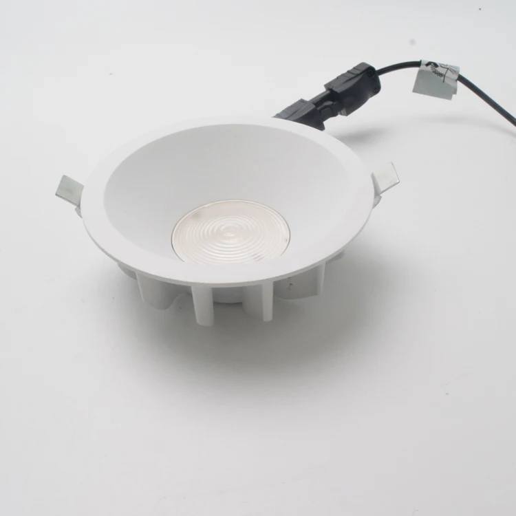 Hot sale certification led light aluminum body PC cover anti glare led recessed downlight for hotel