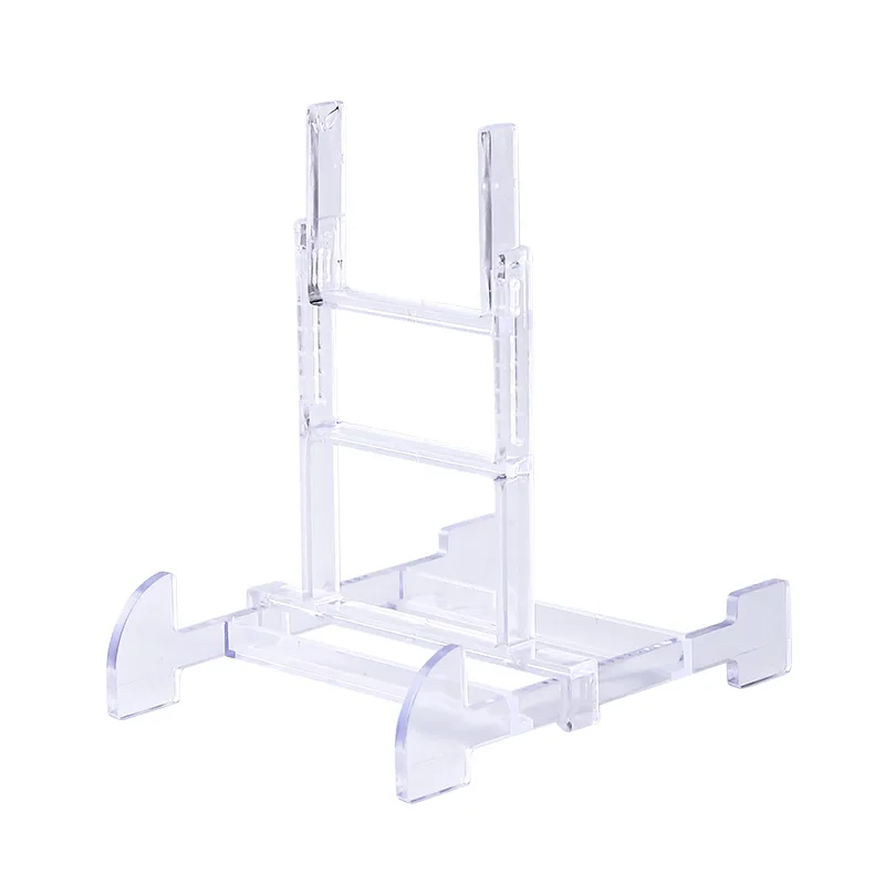 Adjustable Clear Plastic Display Stand Easel For Ceramic Plate Or Bowl