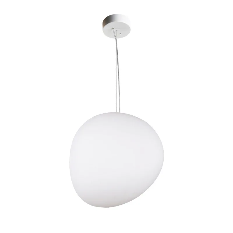 Egg Shape Opal Glass Hanging Lamp Nordic Pendant Lighting Chandelier Modern