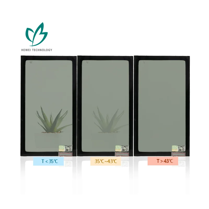 
HEWEI Factory Price Dynamic Tinting Smart Dimming Sun Shading Glass For Museum window and wall 