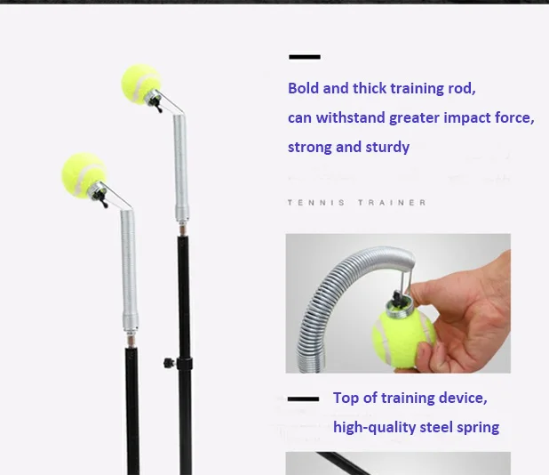 Indoor And Outdoor Easy To Carry Solo Tennis Trainer Tools For Kids And Adult Both Use Tennis