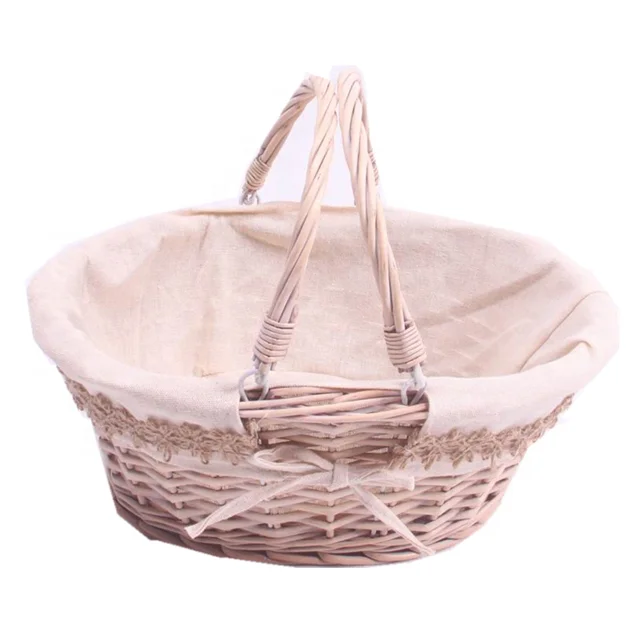 Wholesale Wicker Basket Gift Baskets Empty Oval Willow Woven Picnic Basket Buy Wicker Basket
