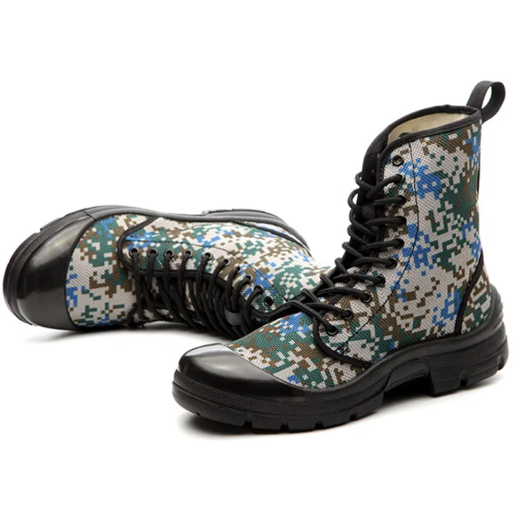 Black French Army Jungle Boots Canvas Upper With Pu Sole - Buy Black ...
