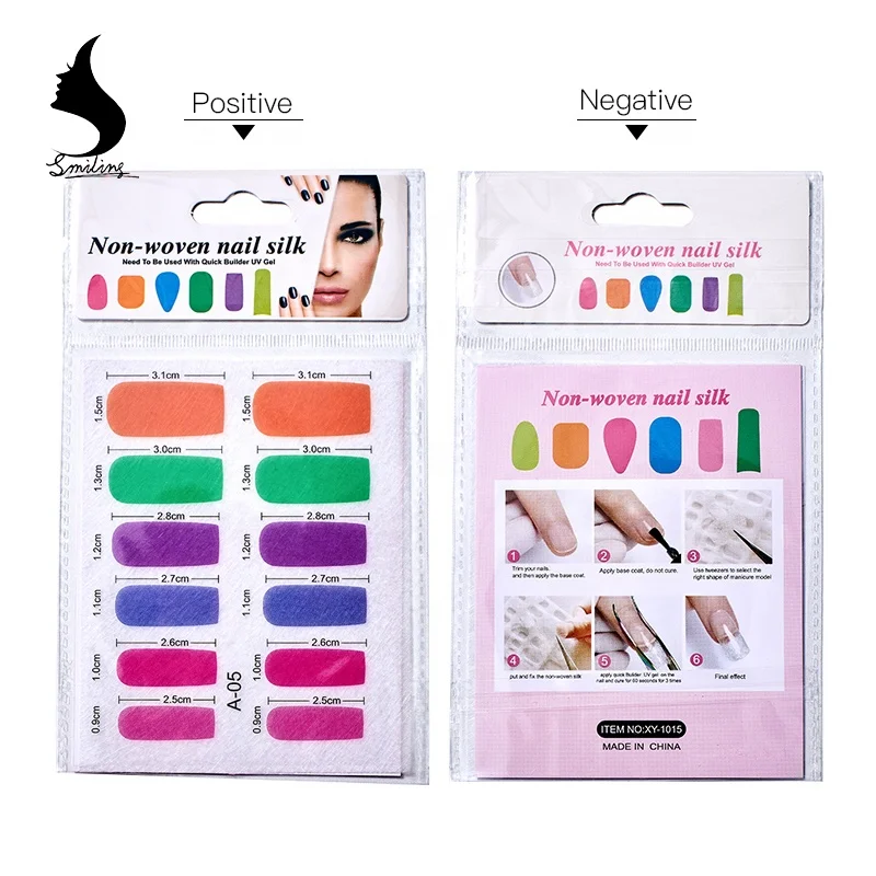 
DIY French Manicure Nail Art Fiberglass Silks Non-woven Fiber Glass Nail Extensions Form Accessories 