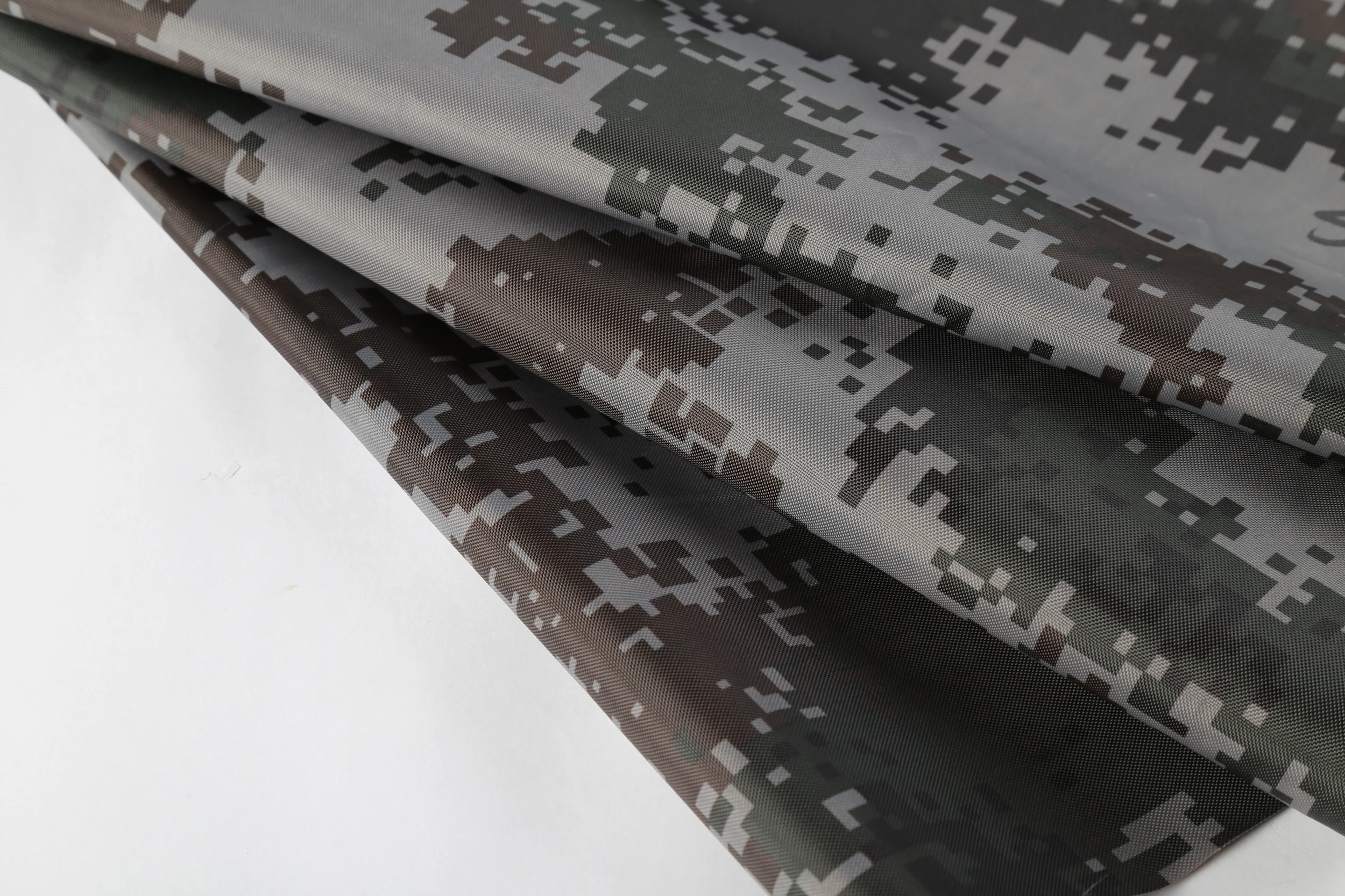 400d 长丝迷彩印花牛津布户外帐篷袋面料防水防刮织物
