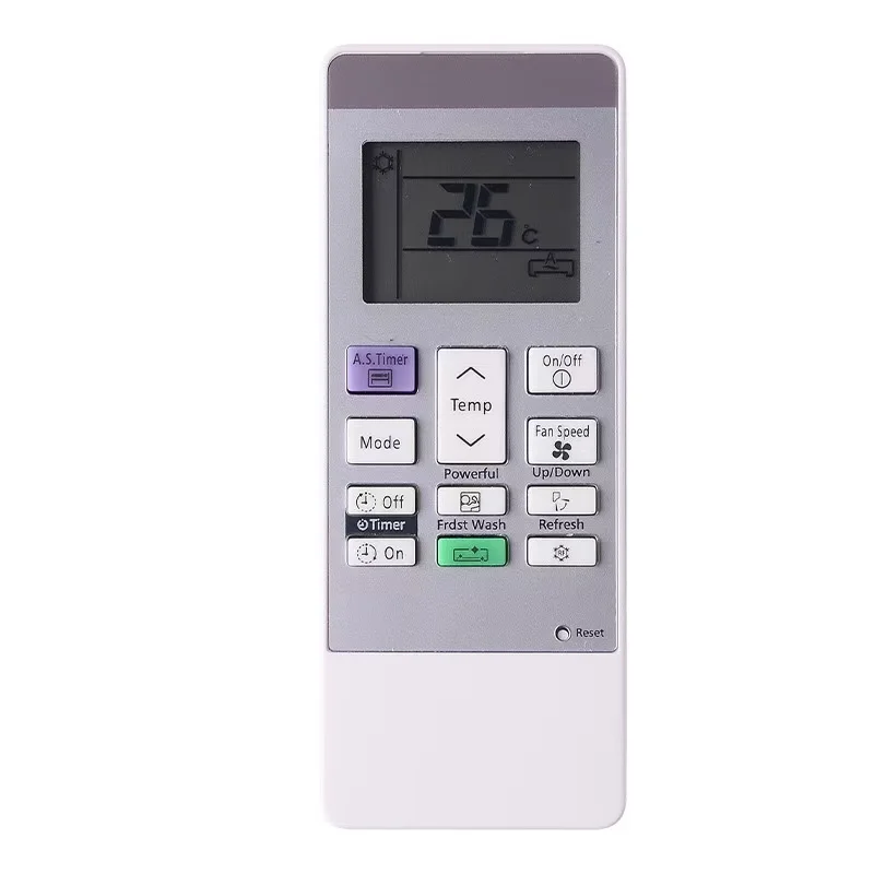 Side-by-side comparison of Hitachi RAR-2P2 remote and its replacement counterpart showing identical button placement
