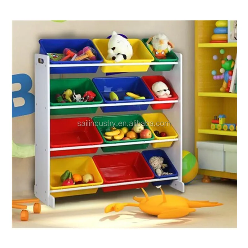 New Design Wooden Kids Toy Storage With Basket Buy