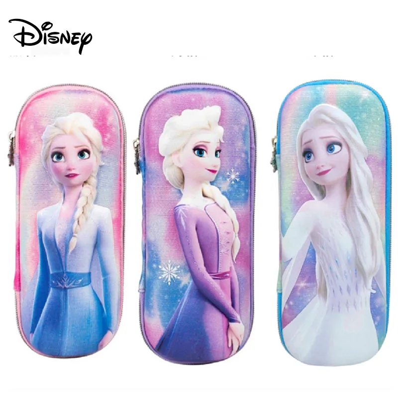 Disney Frozen 2 Elsa Anna Recorder Kids Pencil Case School Storage Holder UK 