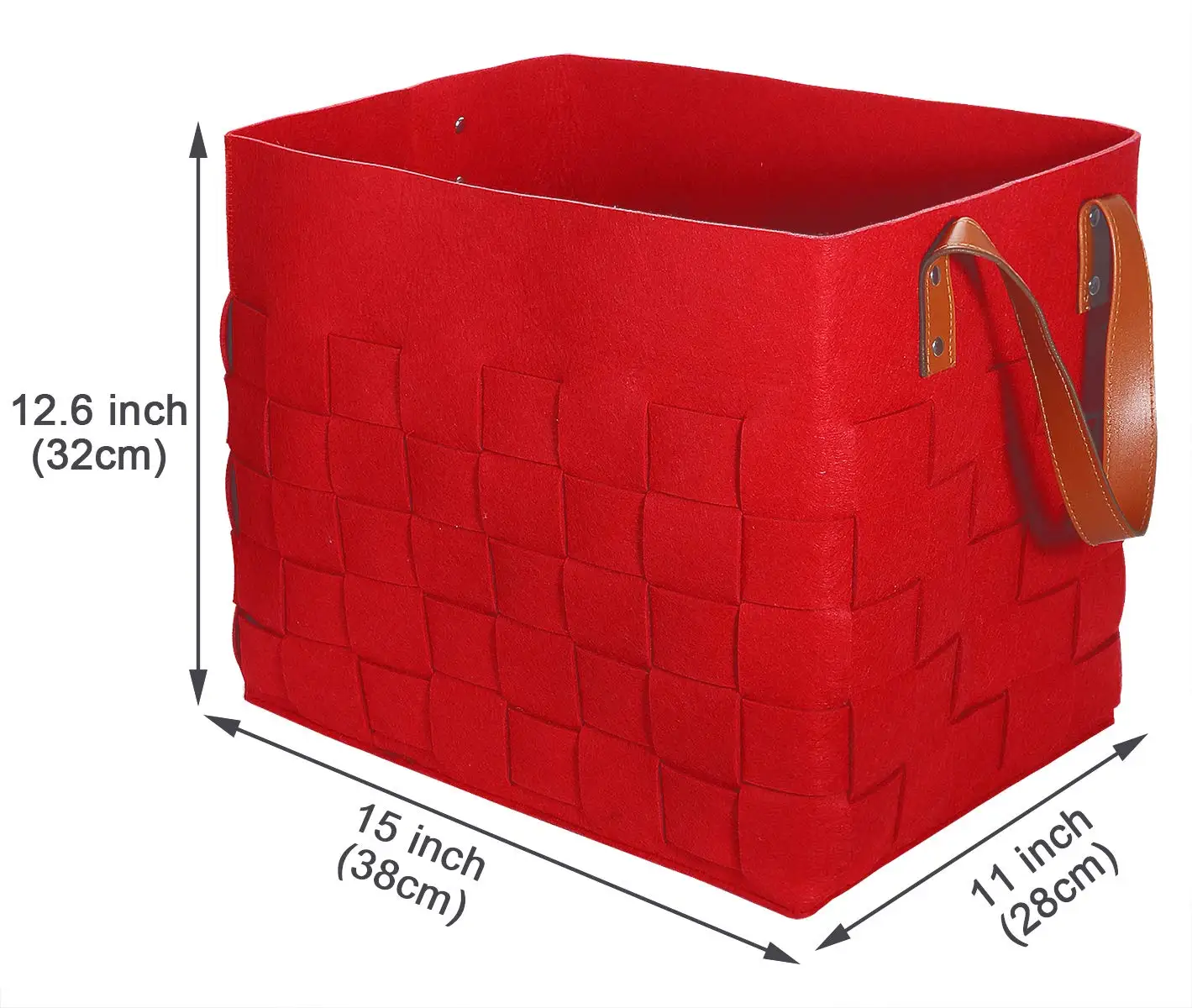 Collapsible Large Storage Baskets Felt Storage Basket With Carry