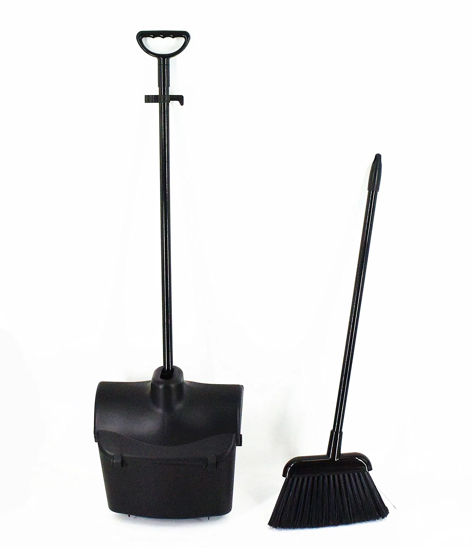 
household home indoor floor wind proof rotatable lobby plastic dustpan and broom set 