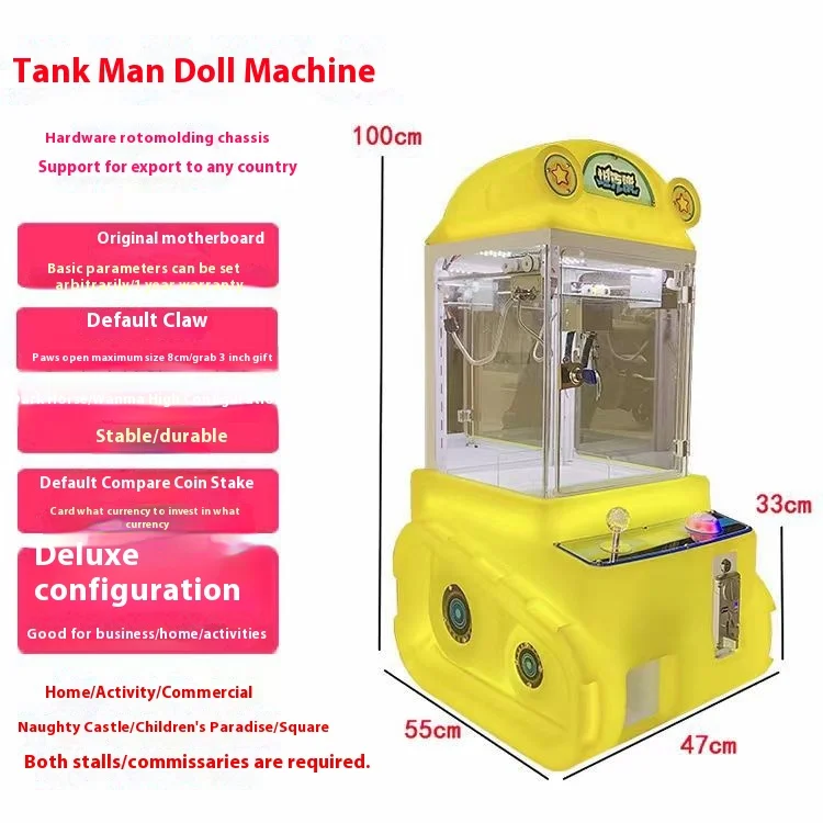 Wholesale Single Coin Operated Arcade Crane Machine New Net Red Snack Grab Source for City Entertainment Venues