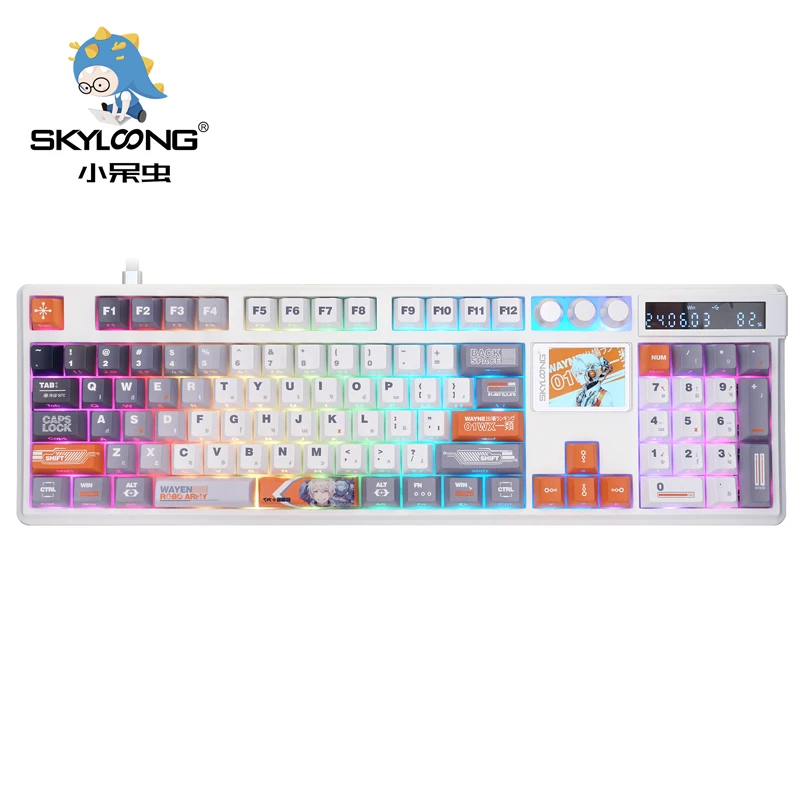 SKYLOONG GK104 PRO Mechanical Keyboard - Quantum Theme, RGB