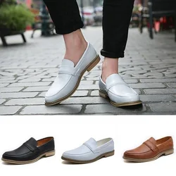 Men Fashion Casual Leather British Style Brown Black Formal Driving Dressing Business Shoes Wedding Party Flats Shoe