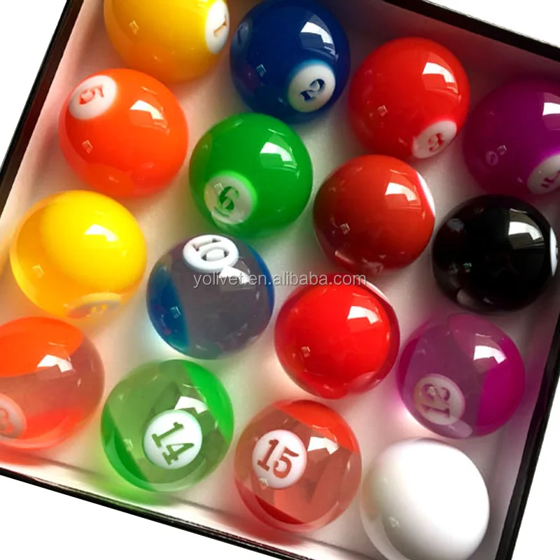 Qqmora Conjunto de bolas de sinuca de bola de bilhar, ótimo brilho,  conjunto de bolas de bilhar acessório de bilhar 1 conjunto para salas de  jogos