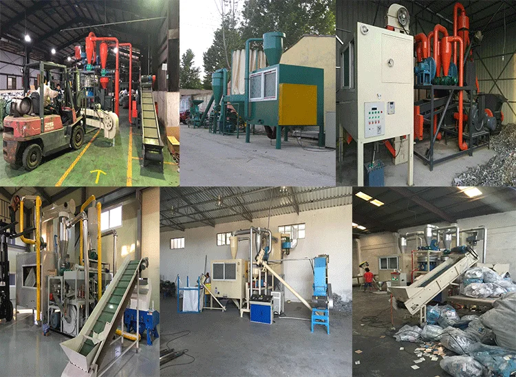Waste Materials Aluminum Plastic PVC PE Sorting Recycling Machine