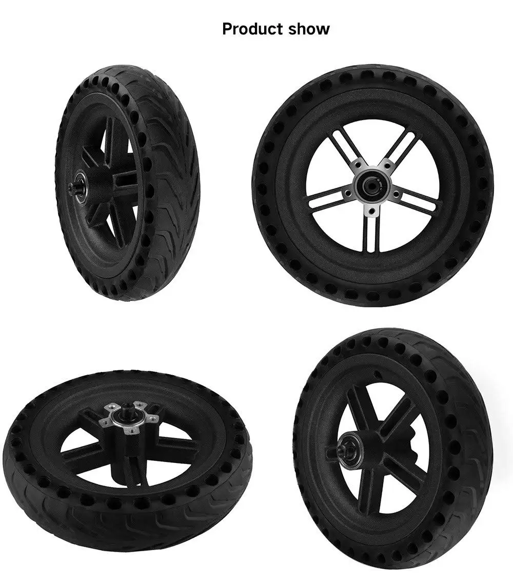 Superbsail Good Shock Absorption 8 1/2x2 Semi-vocuumb Solid Tire For Mijia M365/Pro/ Pro2/1S Electric Scooter Tires factory