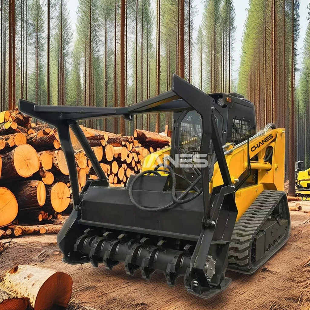Skid Steer Loader Forestry Mulcher - Efficient Forest Clearing