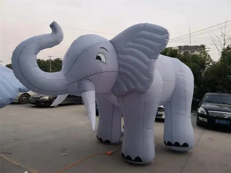 新设计户外广告装饰牛津布巨型充气大象模型出售
