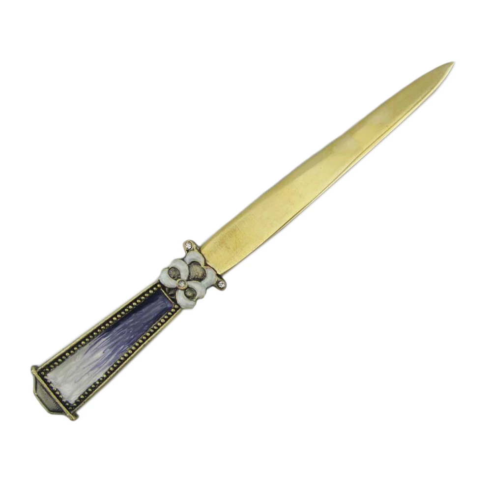 Antique Brass Purple Jeweled Metal Letter Opener Buy Metal Letter