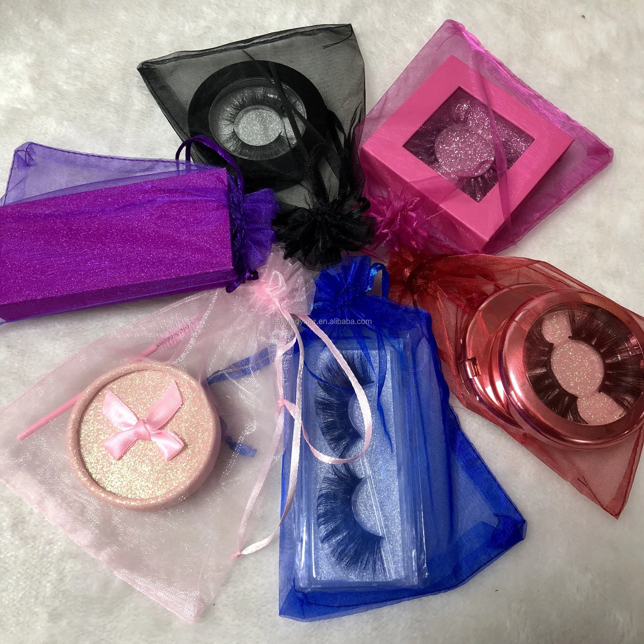 Cute Beautiful Lace Gift Bag For Lash Extension Eyelash Packing Lasher