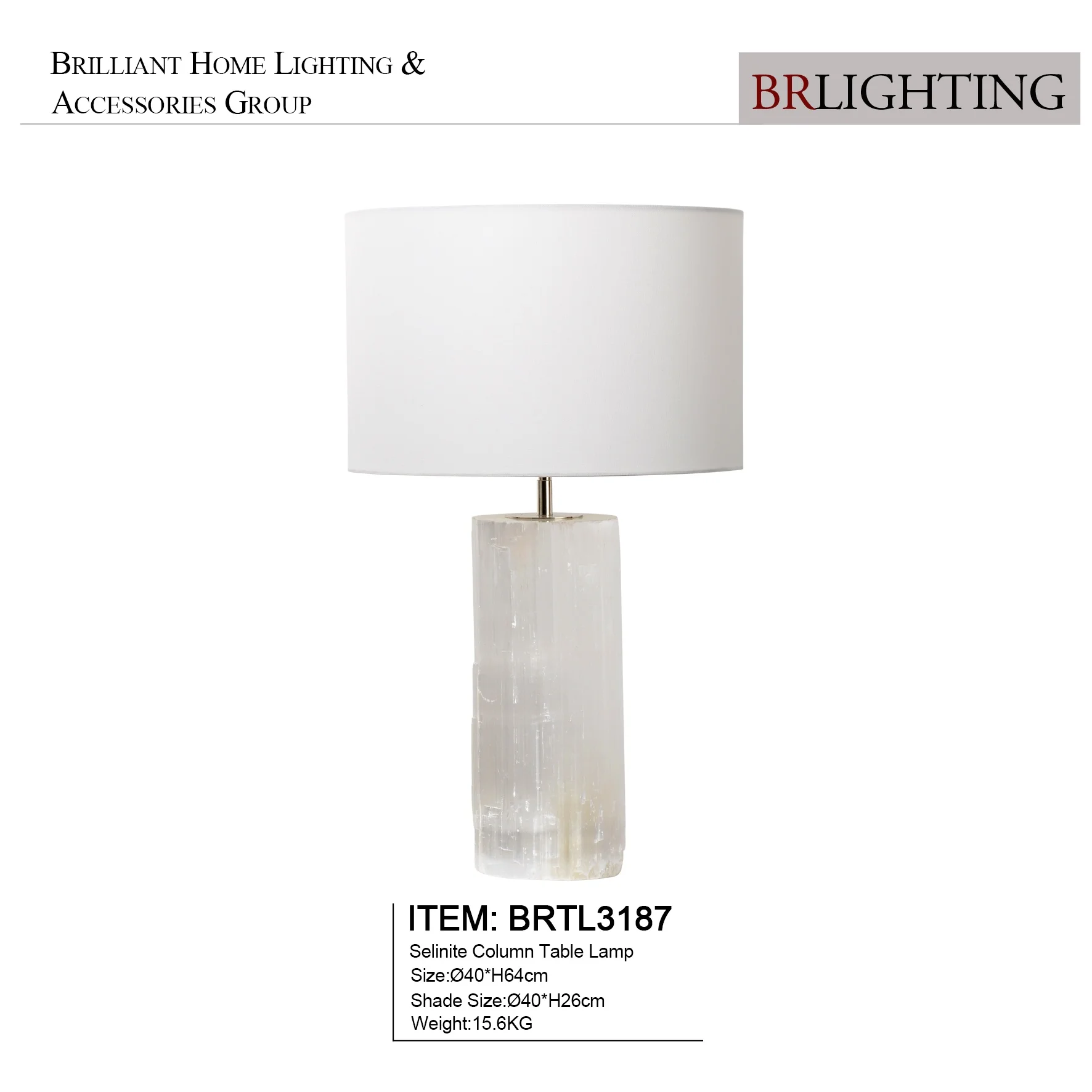Modern Design Antique Brass Cylinder Luxury Style White Alabaster Base Table Lamp For Guest Room