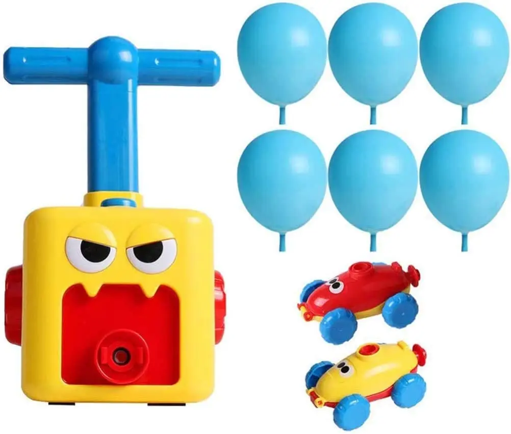 Children Inertial Balloon-Powered Car Toys Kindergarten Educational Puzzle 