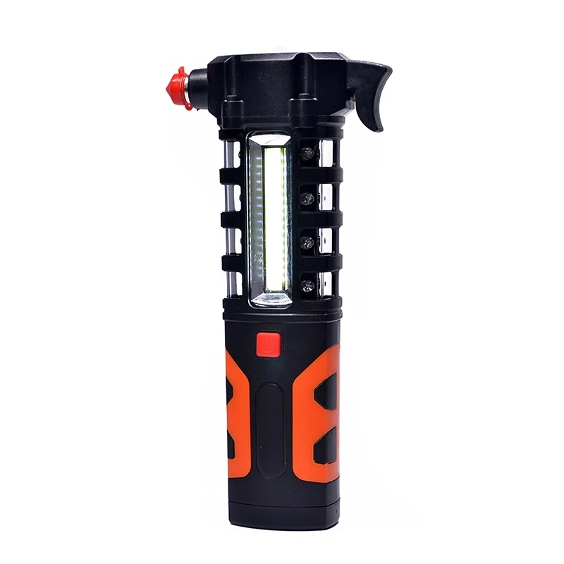 Car Safety Hammer 16 Red Led Warning Flash Lamp 2 Blade Portable