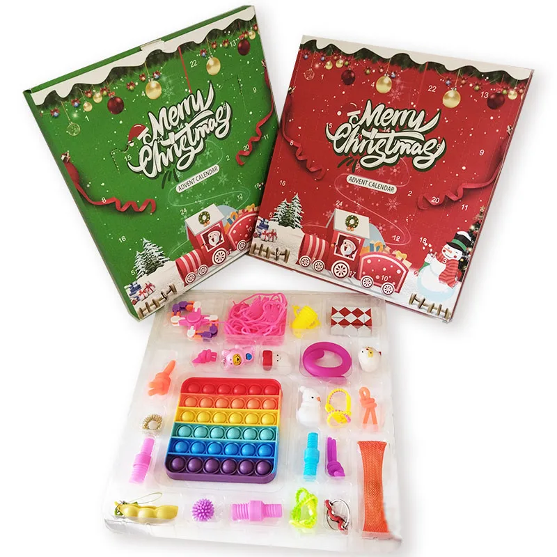 2022 Christmas Countdown Blind Box 24 Sensory Fidget Toys Set Pack