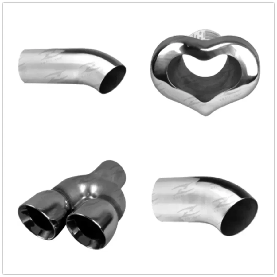 Universal Stainless Steel Polished Truck Exhaust Tip Tail Pipe Slant