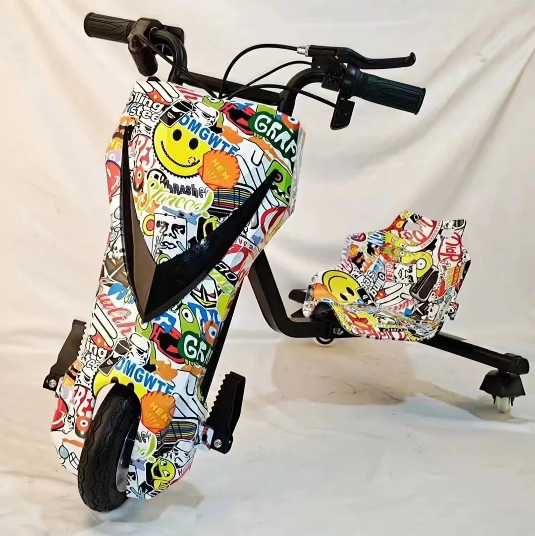 Children's Electric Drift Kart Threewheels Drift Electric Battery Electric Karts Car Drifting