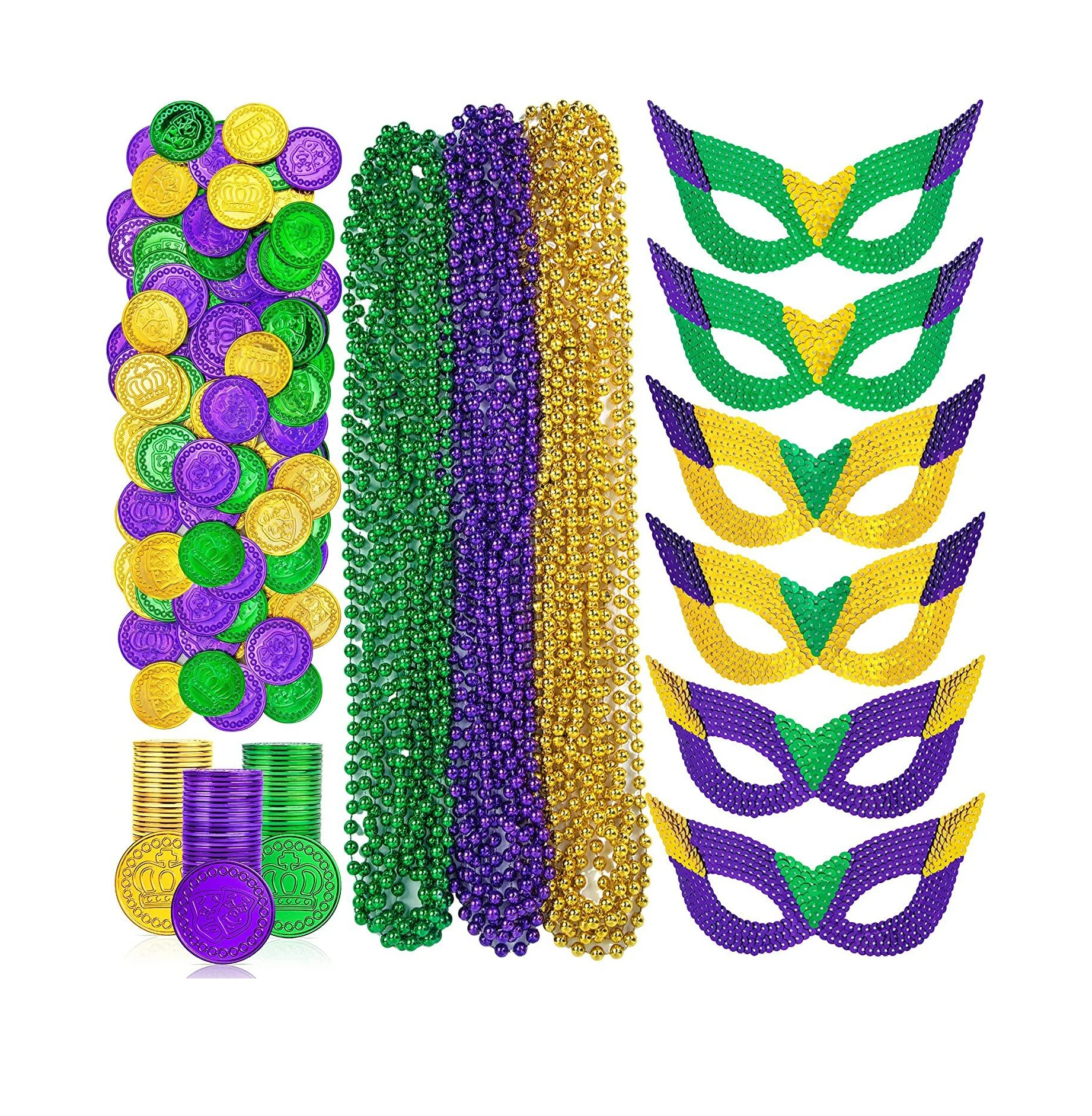 Mardi Gras Special Accessory Set Mixnmatch Decorations Party Game