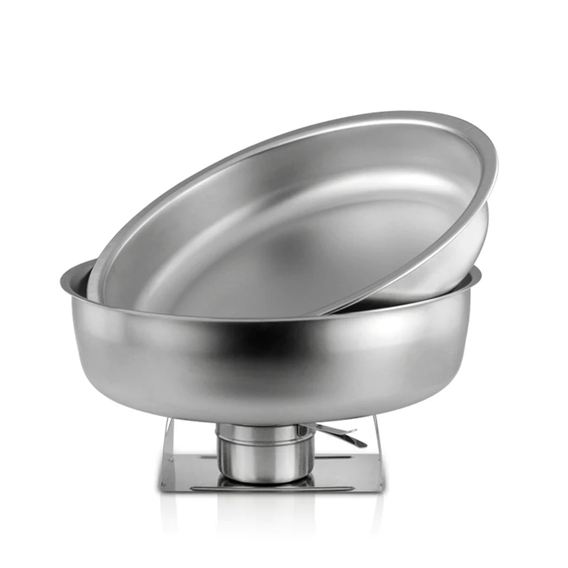 Golden Full Size Stainless Steel Catering Serving Round