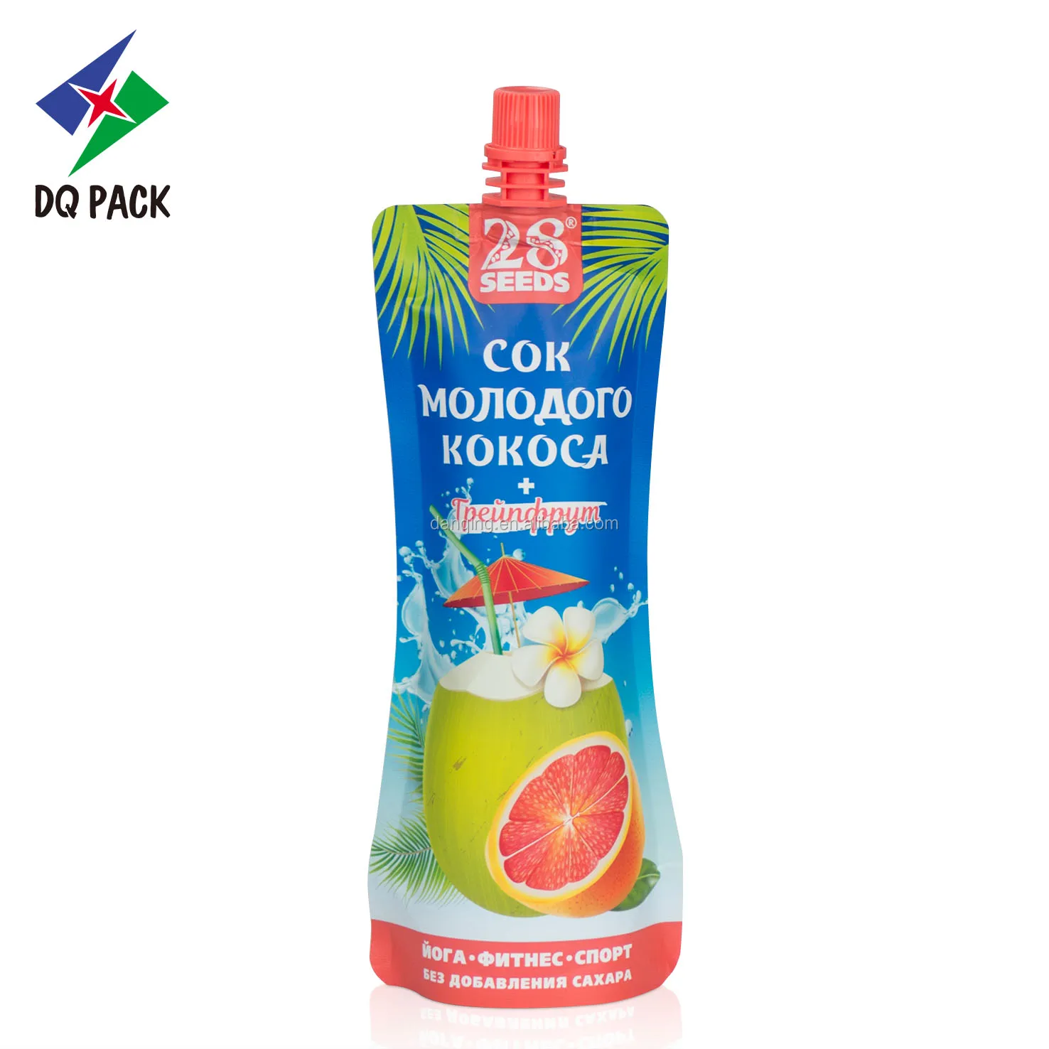 Disposable flexible packaging stand up pouch for detergent