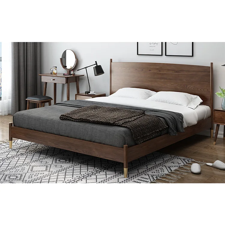 product-BoomDear Wood-Custom 2020 wholesale modern bedroom furniture bedroom set king size white ash-1