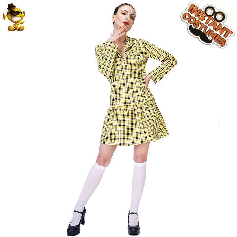 yellow plaid suit womens