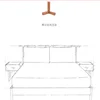 Bing Shi cot models l shape wooden bed designs double for wholesales